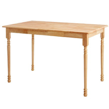 Load image into Gallery viewer, Natural Wood Finish Rectangular Dining Table with Butcher Block Top
