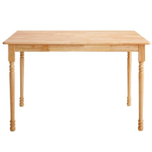 Load image into Gallery viewer, Natural Wood Finish Rectangular Dining Table with Butcher Block Top
