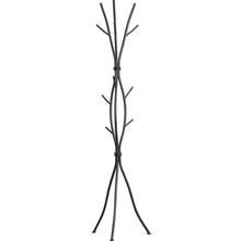 Load image into Gallery viewer, Metal Tree Branch Style Coat Rack with Multiple Hooks in Black
