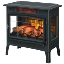 Load image into Gallery viewer, Black Infrared Quartz Electric Fireplace Stove Heater
