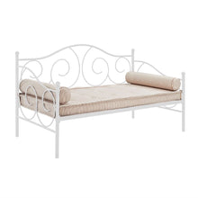 Load image into Gallery viewer, Twin size White Metal Day Bed Frame - 600 lb Weight Limit
