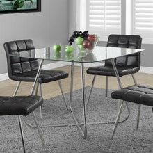 Load image into Gallery viewer, Modern Square Dining Table 40 x 40-inch with Tempered Glass Top
