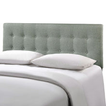 Load image into Gallery viewer, Full size Grey Fabric Button-Tufted Upholstered Headboard
