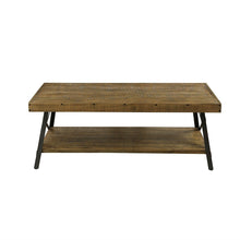 Load image into Gallery viewer, Modern Industrial Style Solid Wood Coffee Table with Steel Legs

