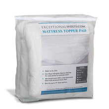 Load image into Gallery viewer, King size Extra Plush Mattress Pad - Hypo-allergenic
