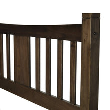 Load image into Gallery viewer, Queen size Solid Pine Wood Platform Bed with Headboard in Espresso

