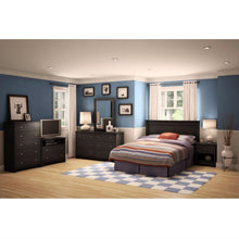 Load image into Gallery viewer, Full / Queen size Headboard in Black Finish - Made in Canada
