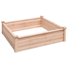 Load image into Gallery viewer, Solid Fir Wood 3.3 ft x 3.3 ft Raised Garden Bed Planter Box
