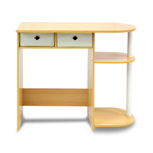 Load image into Gallery viewer, Home Office Laptop Computer Desk Table in Beech Ivory
