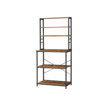 Load image into Gallery viewer, Farmhouse 6 Tier Industrial Utility Kitchen Bakers Rack Microwave Stand
