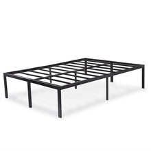 Load image into Gallery viewer, Full 18-inch High Rise Heavy Duty Black Metal Platform Bed Frame
