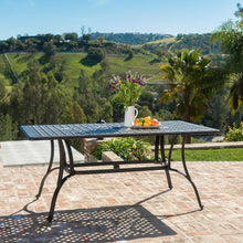 Load image into Gallery viewer, Cast Aluminum 40 x 70 inch Outdoor Dining Table in Bronze
