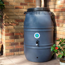 Load image into Gallery viewer, 60-Gallon HDPE Food Grade Plastic Rain Barrel with Screw on Cover
