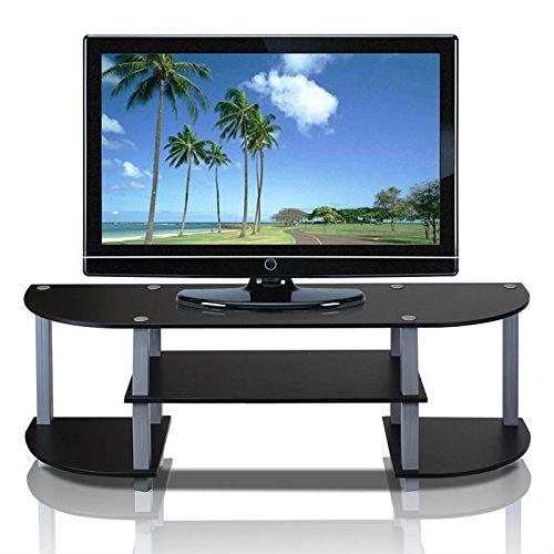 Contemporary Grey and Black TV Stand - Fits up to 42-inch TV