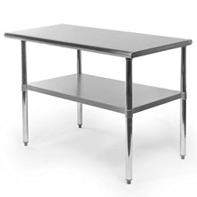 Load image into Gallery viewer, Stainless Steel 48 x 24 inch Heavy Duty Kitchen Work Table
