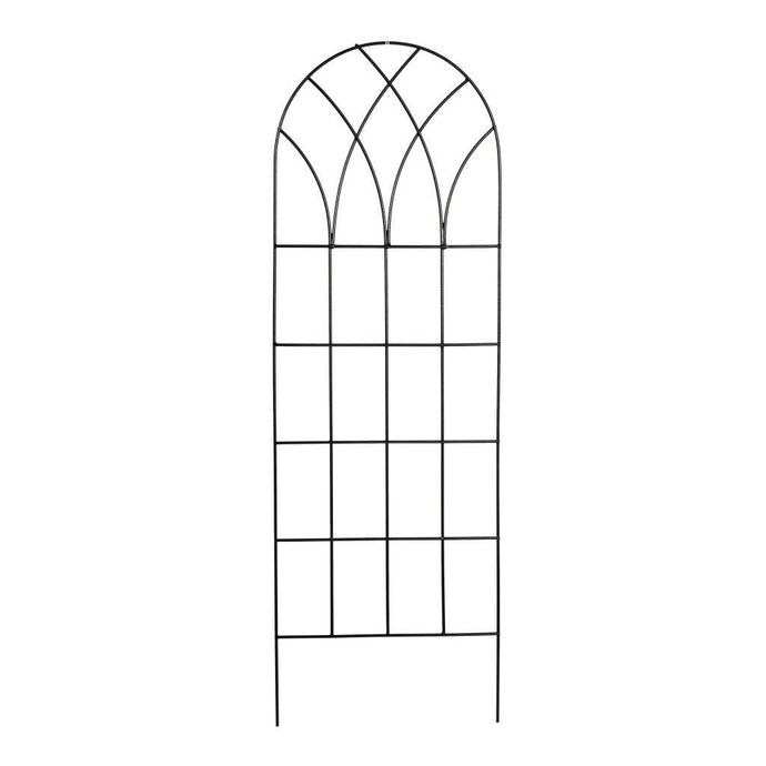 60-inch Gothic Arch Top Metal Wall Trellis for Home Garden