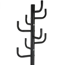 Load image into Gallery viewer, Black Metal Coat Rack Entry Hall Tree Hat Rack
