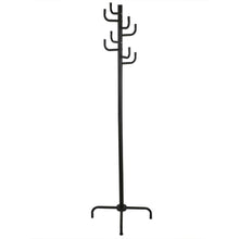 Load image into Gallery viewer, Black Metal Coat Rack Entry Hall Tree Hat Rack
