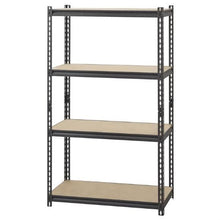 Load image into Gallery viewer, Heavy Duty 4-Shelf Black Storage Rack Shelving Unit
