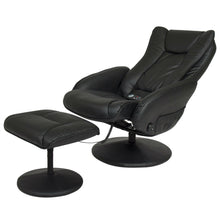 Load image into Gallery viewer, Sturdy Black Faux Leather Electric Massage Recliner Chair w/ Ottoman

