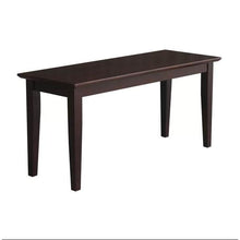 Load image into Gallery viewer, Solid Wood Entryway Accent Bench in Java Brown Finish
