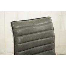 Load image into Gallery viewer, Heavy Duty Gray Channel-Tufted Conference Chair
