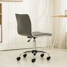 Load image into Gallery viewer, Heavy Duty Gray Channel-Tufted Conference Chair
