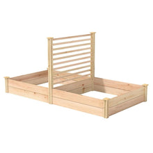 Load image into Gallery viewer, 4 ft x 8 ft Cedar Wood Raised Garden Bed with Trellis - Made in USA
