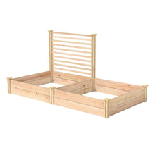 Load image into Gallery viewer, 4 ft x 8 ft Cedar Wood Raised Garden Bed with Trellis - Made in USA
