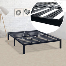 Load image into Gallery viewer, King Metal Platform Bed Frame with Heavy Duty Slats
