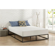 Load image into Gallery viewer, King size Modern 10-inch Low Profile Metal Platform Bed Frame with Wood Slats
