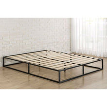 Load image into Gallery viewer, King size Modern 10-inch Low Profile Metal Platform Bed Frame with Wood Slats
