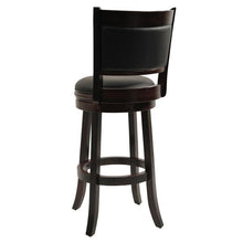 Load image into Gallery viewer, Cappuccino 29-inch Swivel Barstool with Faux Leather Cushion Seat
