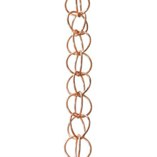 Load image into Gallery viewer, Pure Copper Rings 8.5-ft Rain Chain Rain Gutter Downspout
