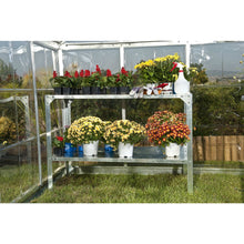 Load image into Gallery viewer, Outdoor Metal Shelving Unit Garden Potting Bench in Sturdy Galvanized Steel
