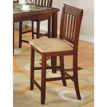 Load image into Gallery viewer, Casual 5-Piece Dining Set with Microfiber Padded Counter Height Stools
