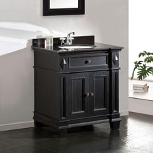 Load image into Gallery viewer, Single Sink Bathroom Vanity with Cabinet &amp; Black Granite Countertop / Backsplash
