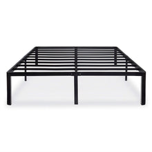 Load image into Gallery viewer, Twin size Modern Round Edge Black Metal Platform Bed Frame
