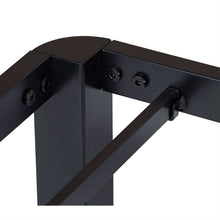 Load image into Gallery viewer, Twin size Modern Round Edge Black Metal Platform Bed Frame
