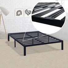 Load image into Gallery viewer, Full size Metal Platform Bed Frame with 3.86 inch Wide Heavy Duty Steel Slats
