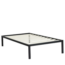 Load image into Gallery viewer, Twin Size Heavy Duty Metal Platform Bed Frame with Wooden Slats
