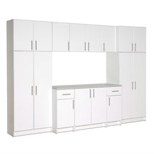 Load image into Gallery viewer, White Wall Cabinet with 2 Doors and Adjustable Shelf
