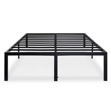 Load image into Gallery viewer, Queen 18-inch High Rise Heavy Duty Black Metal Platform Bed Frame
