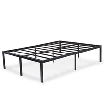 Load image into Gallery viewer, Queen 18-inch High Rise Heavy Duty Black Metal Platform Bed Frame
