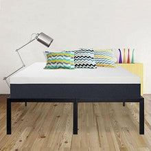 Load image into Gallery viewer, Queen 18-inch High Rise Heavy Duty Black Metal Platform Bed Frame
