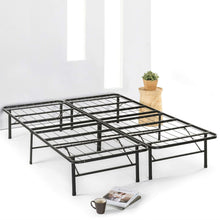 Load image into Gallery viewer, Queen size Folding Sturdy Metal Platform Bed Frame with Storage Space
