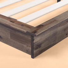Load image into Gallery viewer, Queen size Farmhouse Wood Industrial Low Profile Platform Bed Frame
