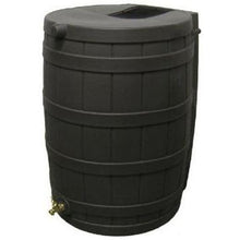 Load image into Gallery viewer, 50-Gallon Rain Wizard Rain Barrel in Black
