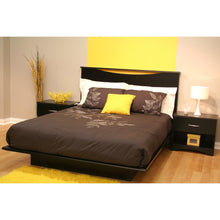 Load image into Gallery viewer, Full size Contemporary Platform Bed in Black Finish
