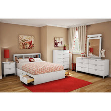 Load image into Gallery viewer, Full size Modern Platform Bed with 4 Storage Drawers
